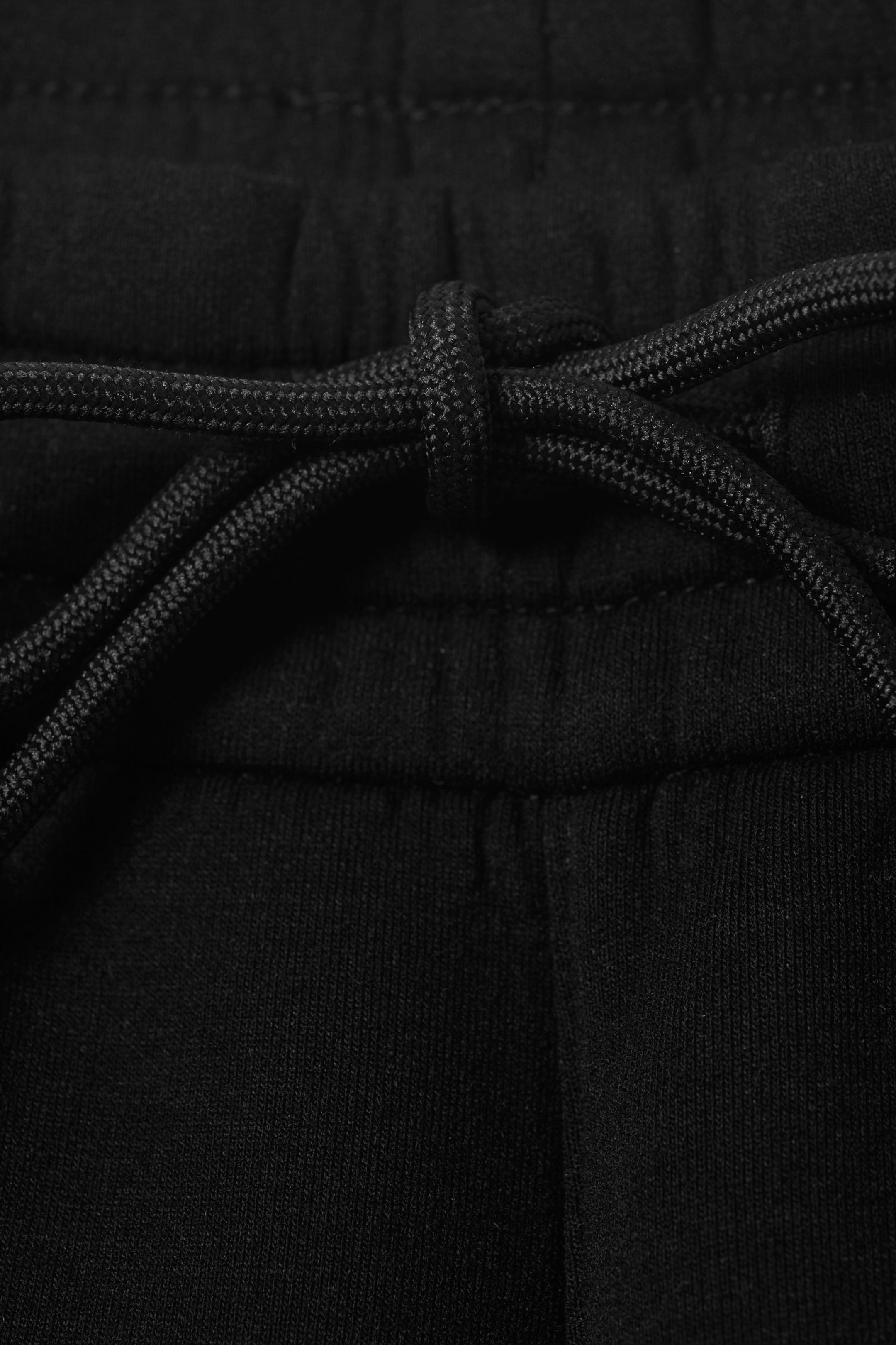 Black - Loose Fit Scuba Sweatpants - 5