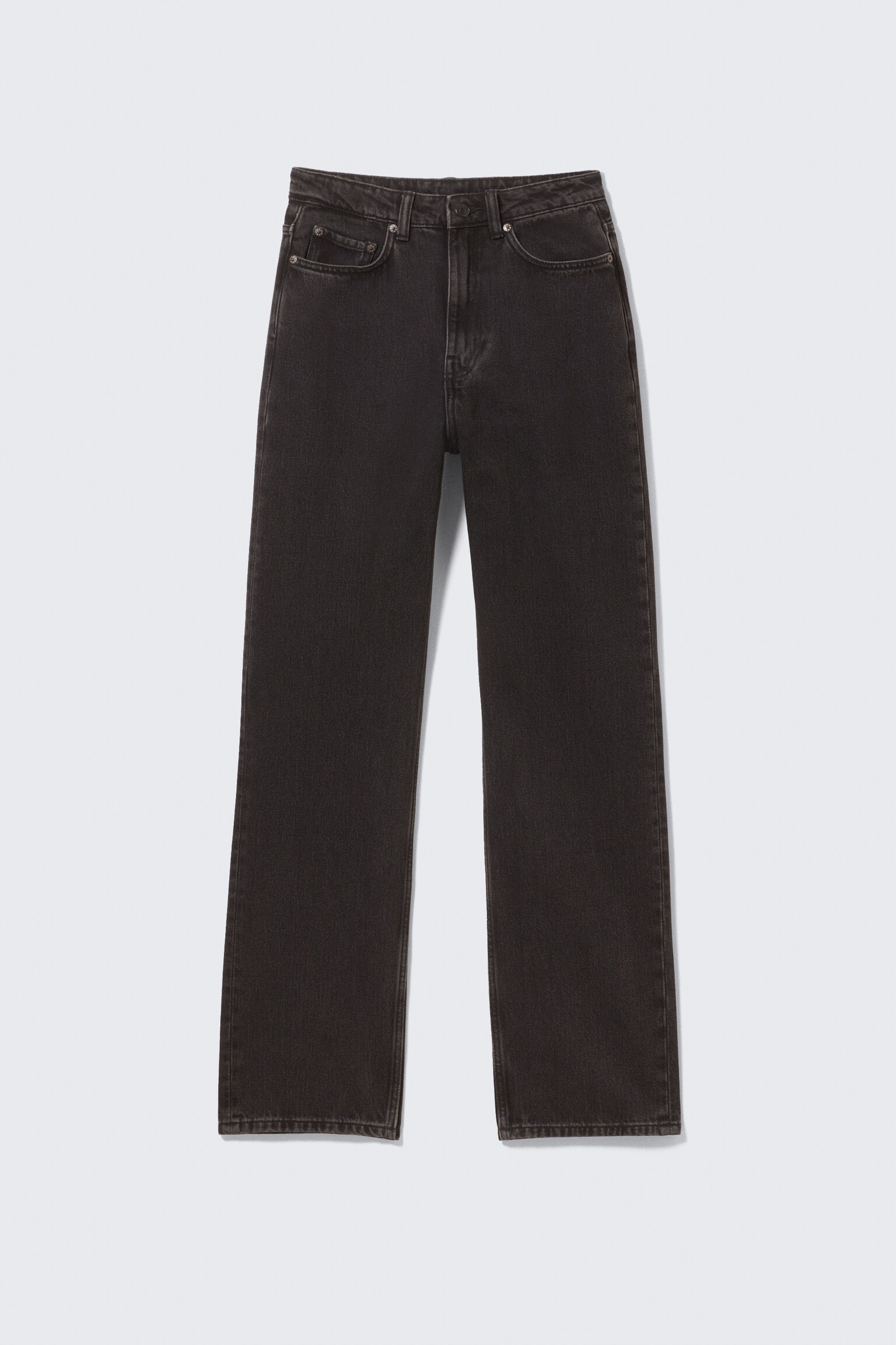 Rowe Super High Waisted Regular Straight Leg Jeans - Echo Black - Black/Port Blue - Hellblau/90s Blue - Mittelblau/Compact Blue - Dunkelblau - 8