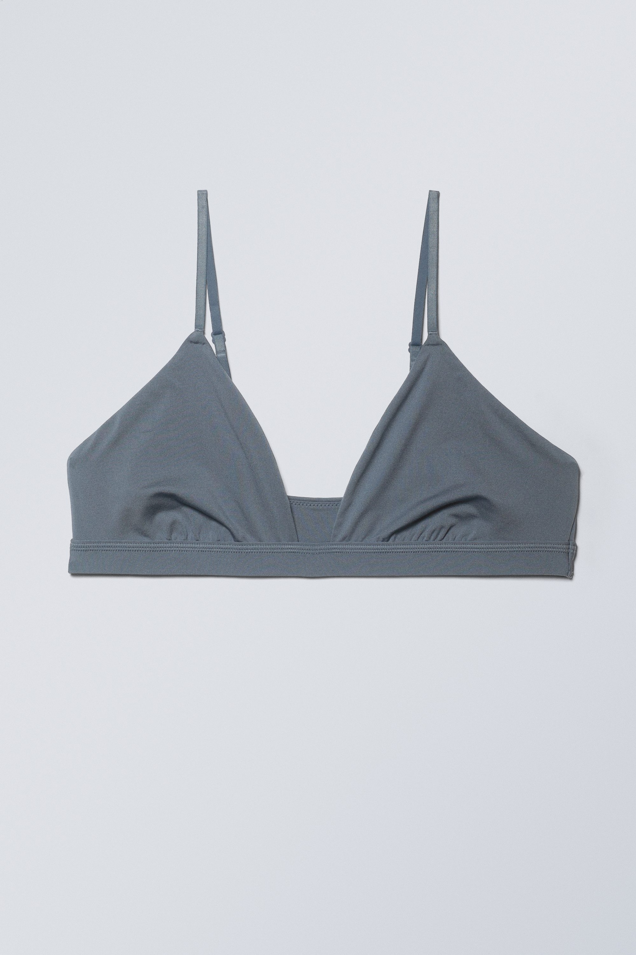 Blue - Soft Triangle Bralette - 0
