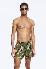 Klassisk camo - Badbyxor med grafiskt tryck - 1