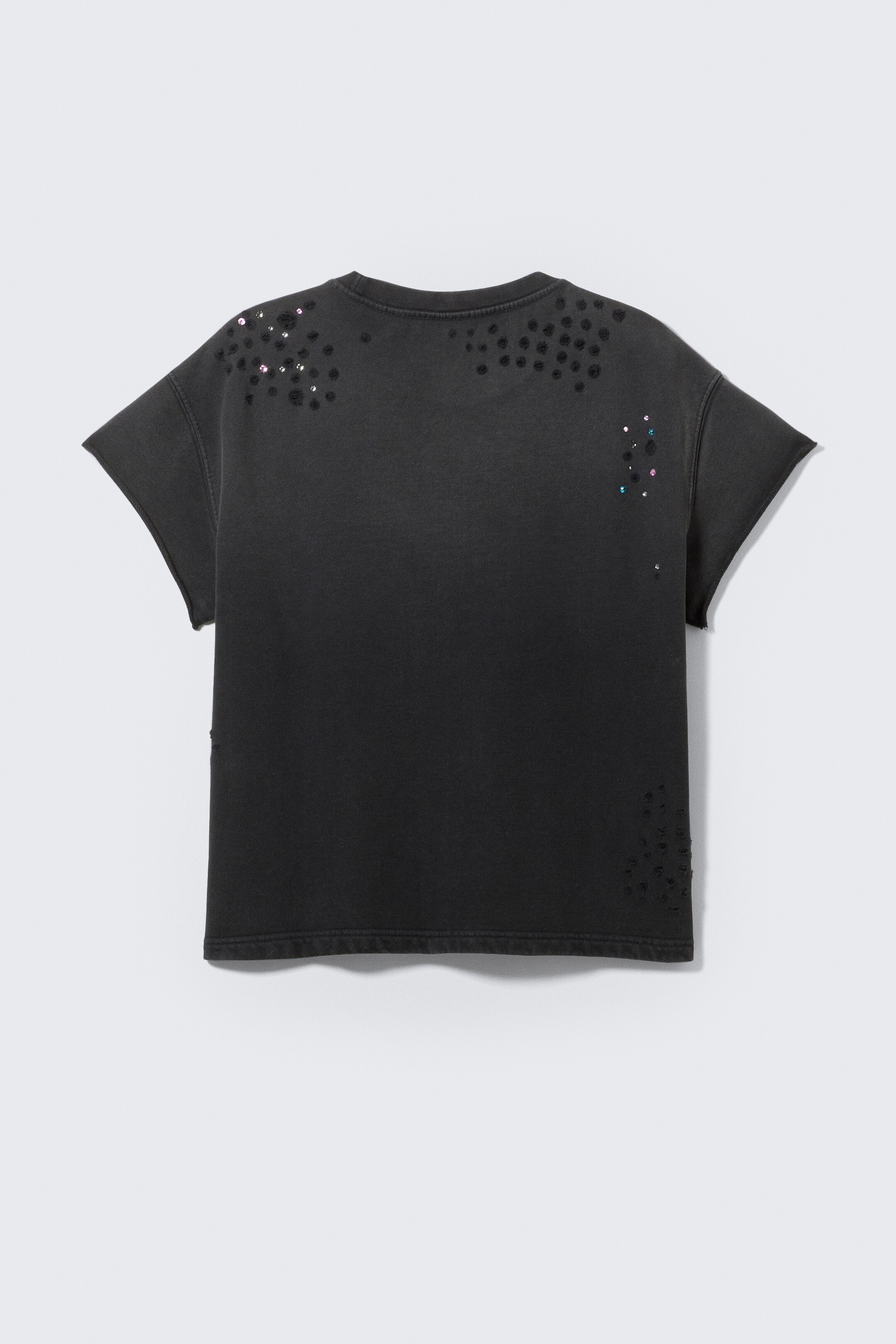 Zobraziť väčší obrázok: CM x LB Boxy Crystallised Unisex T-shirt - Faded Black - ŽENY | H&M SK 2