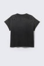 Faded Black - CM x LB Boxy Crystallised Unisex T-shirt - 8