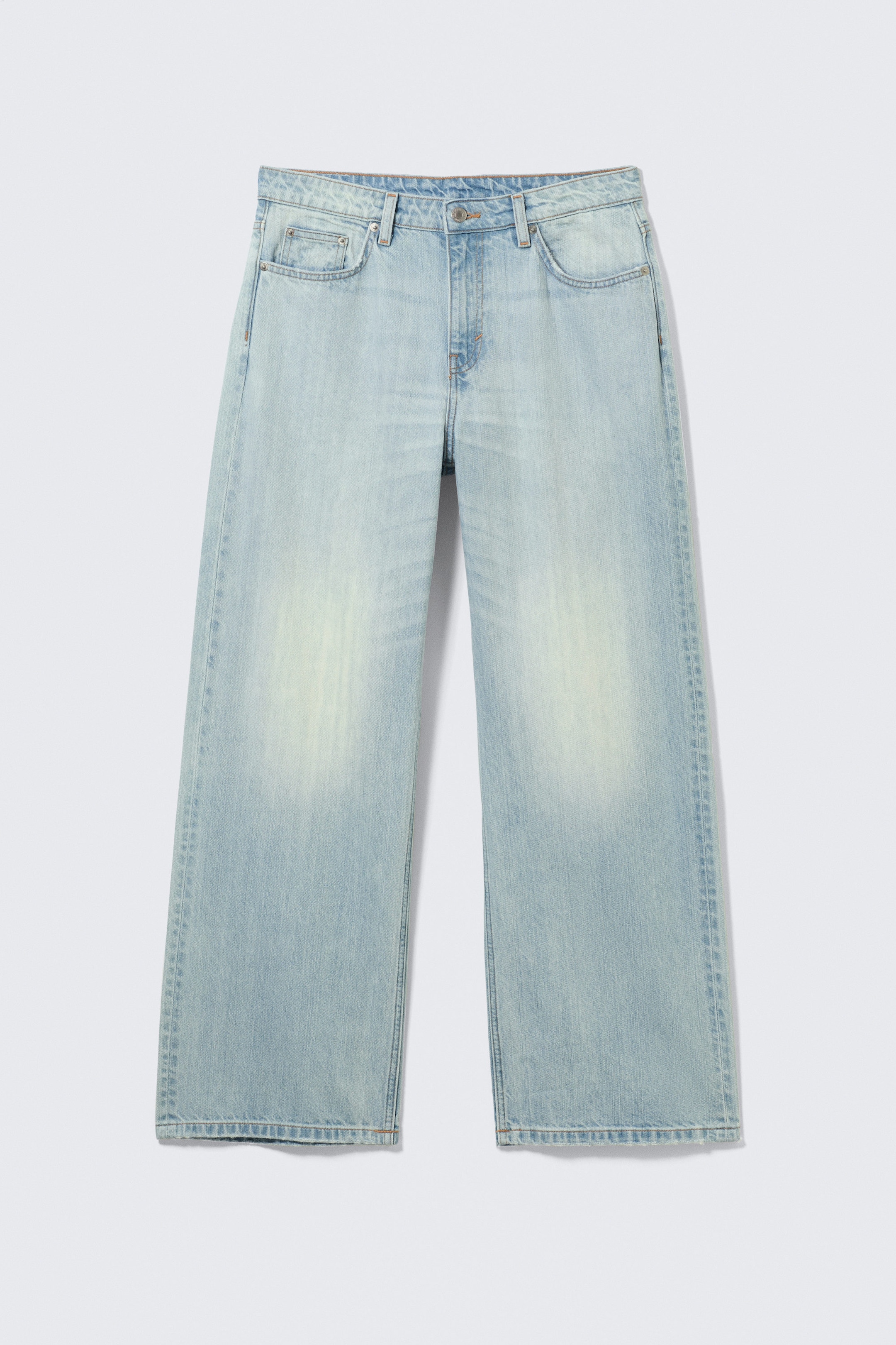 Ghost Blue - Light Blue - Missy Low Rise Loose Straight Leg Jeans - 0