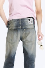 Sunset Blue – mørkeblå - Struggle bootcut-jeans med lavt liv og smal passform - 3