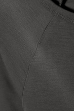 Dunkelgrau - Eng anliegendes Oberteil mit Raglanärmeln - 4