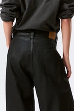 Black Coating - Black - Astro Loose Utility Baggy Leg Unisex Jeans - 9