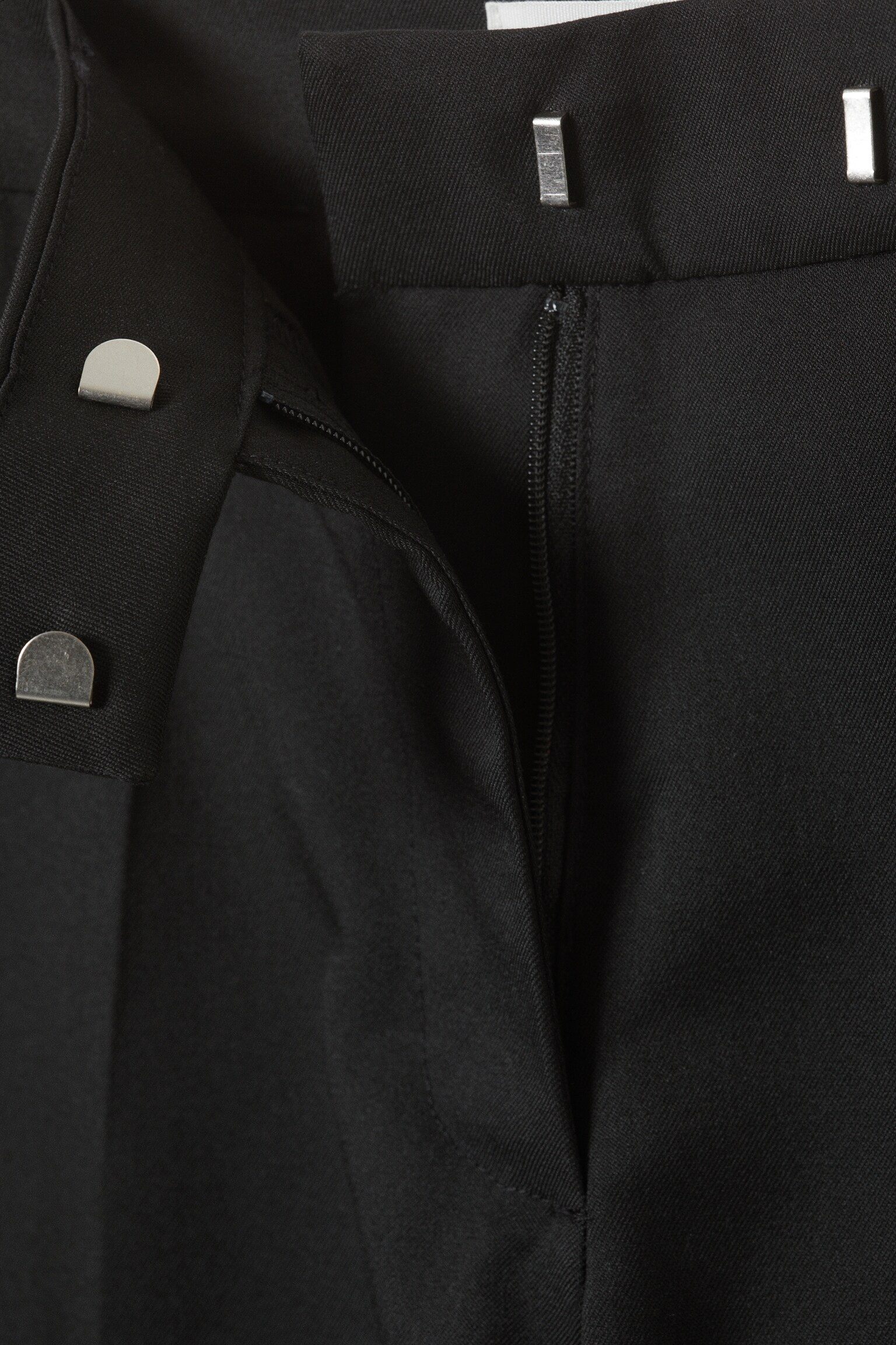 Low Rise Suiting Trousers - Sort/Mørkegrå - Glitrende Striber/Meleret mørkegrå/Brun Nålestribet - 3