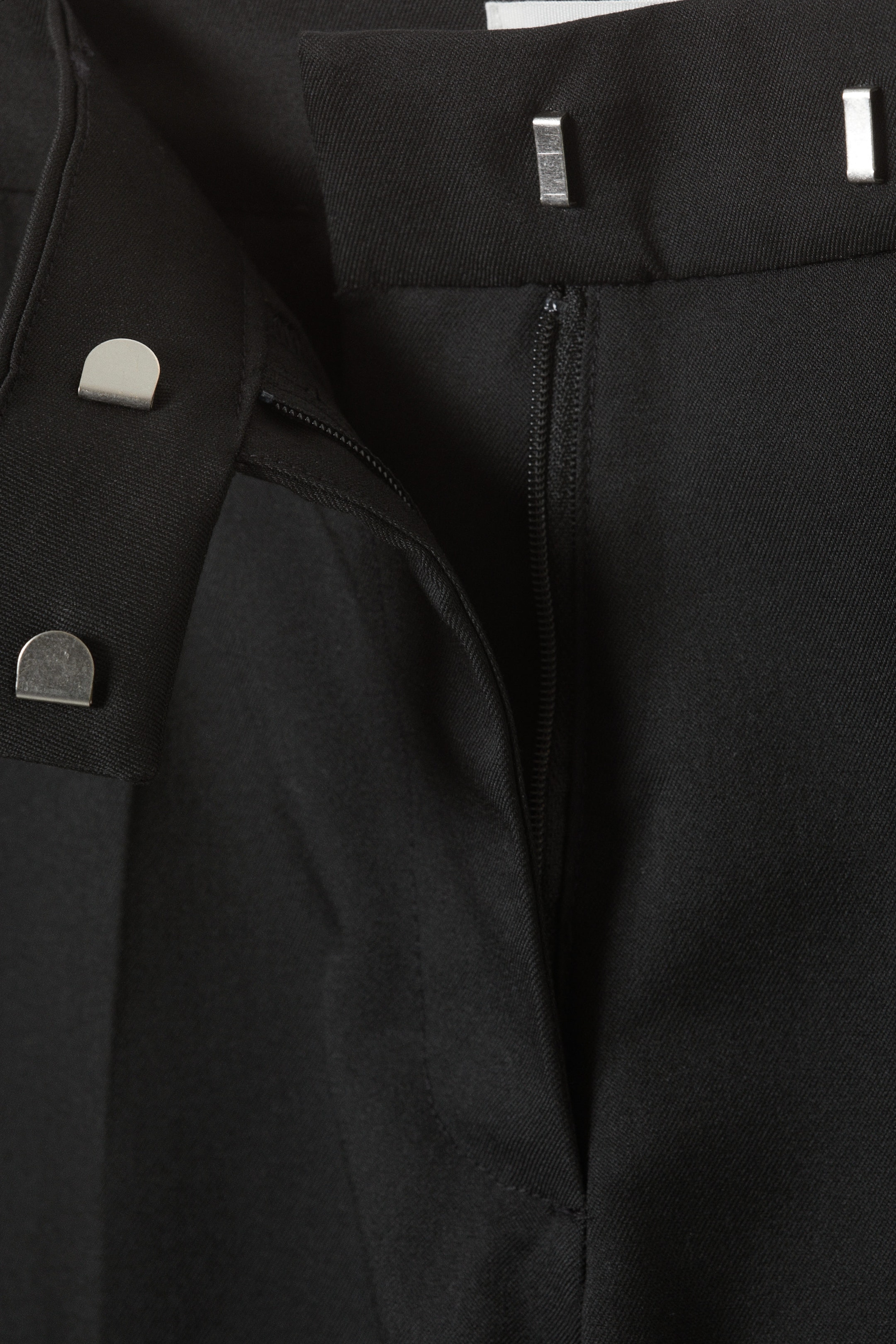 Svart - Låga Kostymbyxor - 2