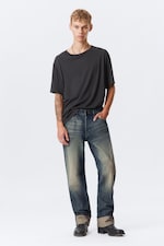 Baltic Blue – Dark Blue - Orbit Mid Rise Regular Fold-Up Jeans - 4