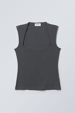 Dark Grey - Esti Tank Top - 0