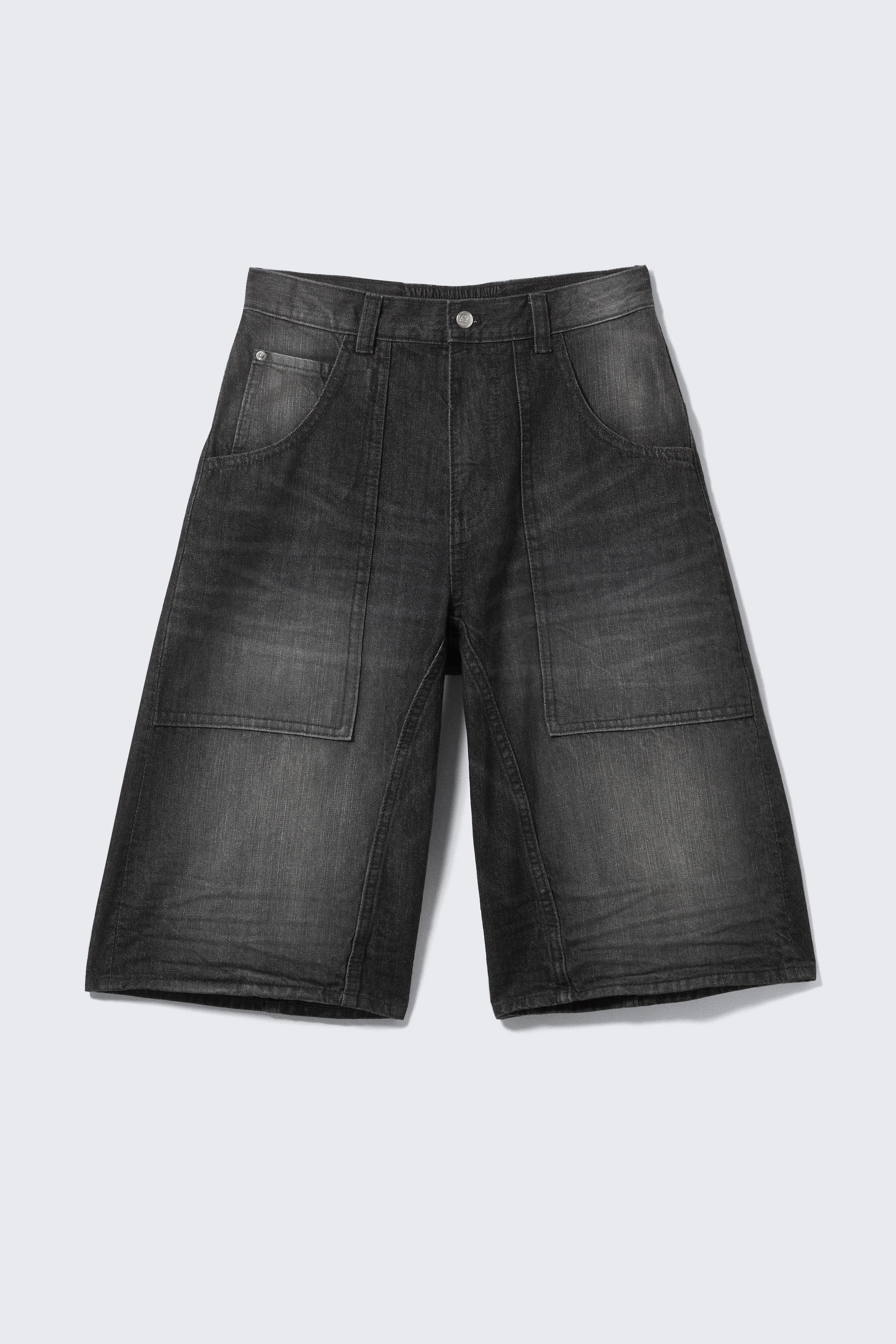 dunno unisex loose fit carpenter jorts - Black Web - Black | Cheap