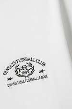 Weiß - Fantazy Fußballclub - Kastiges T-Shirt mit Grafikprint - 1