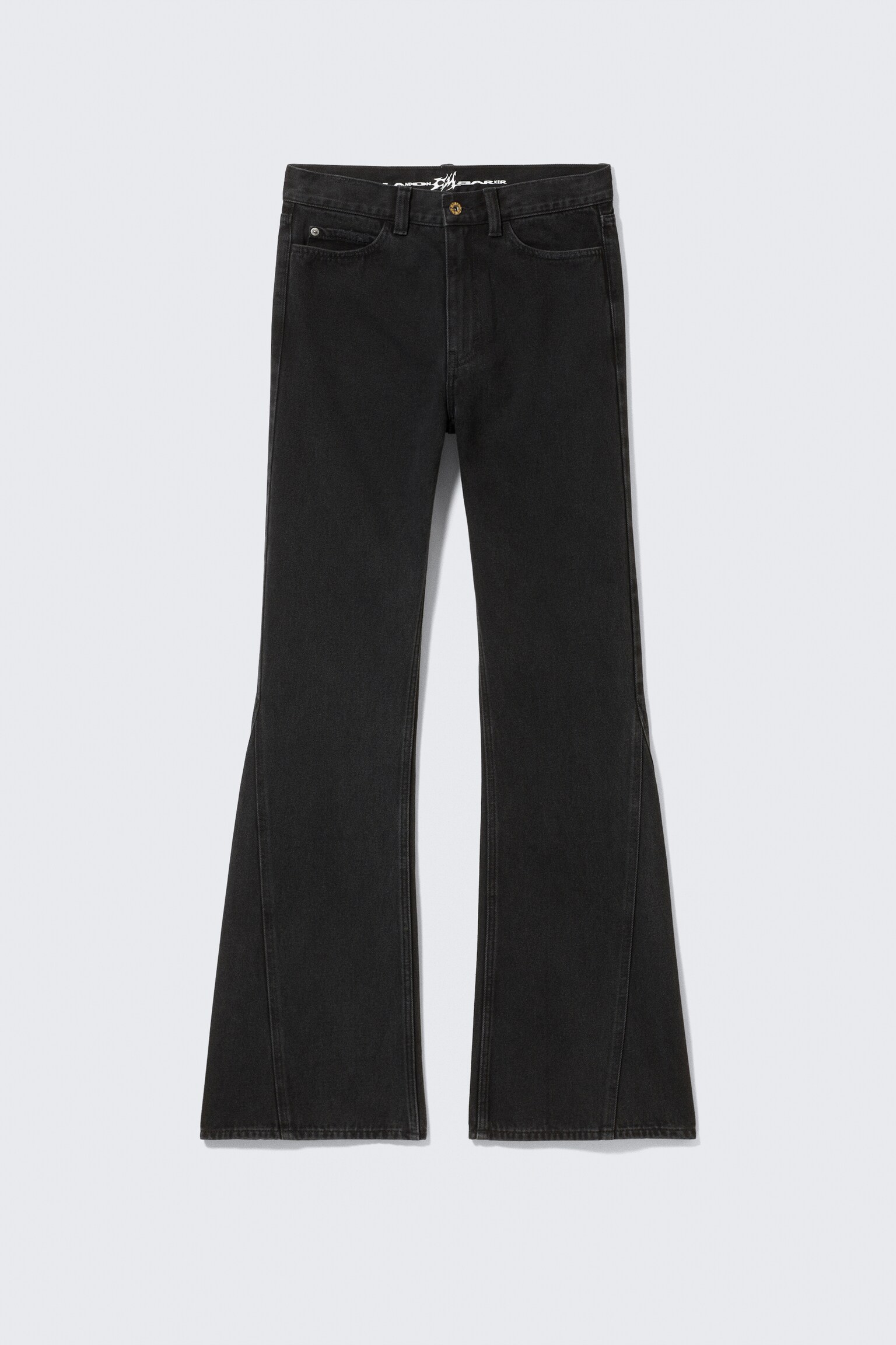 Jeans unisex CM x LB Boo Bootleg nero lavato - Nero lavato