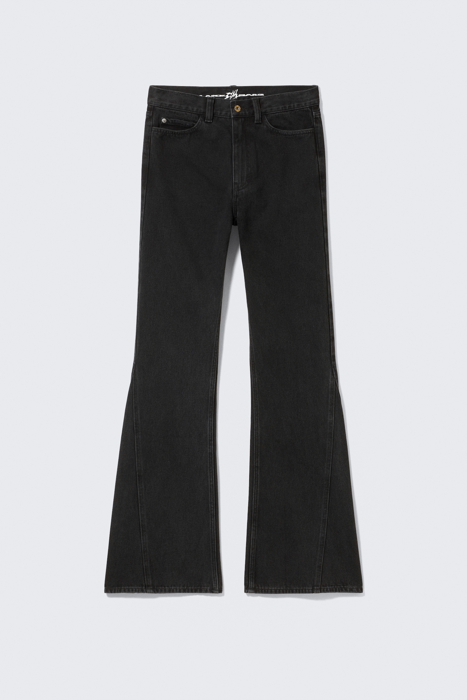 CM x LB Boo Bootleg Washed Black Unisex Jeans - Washed Black