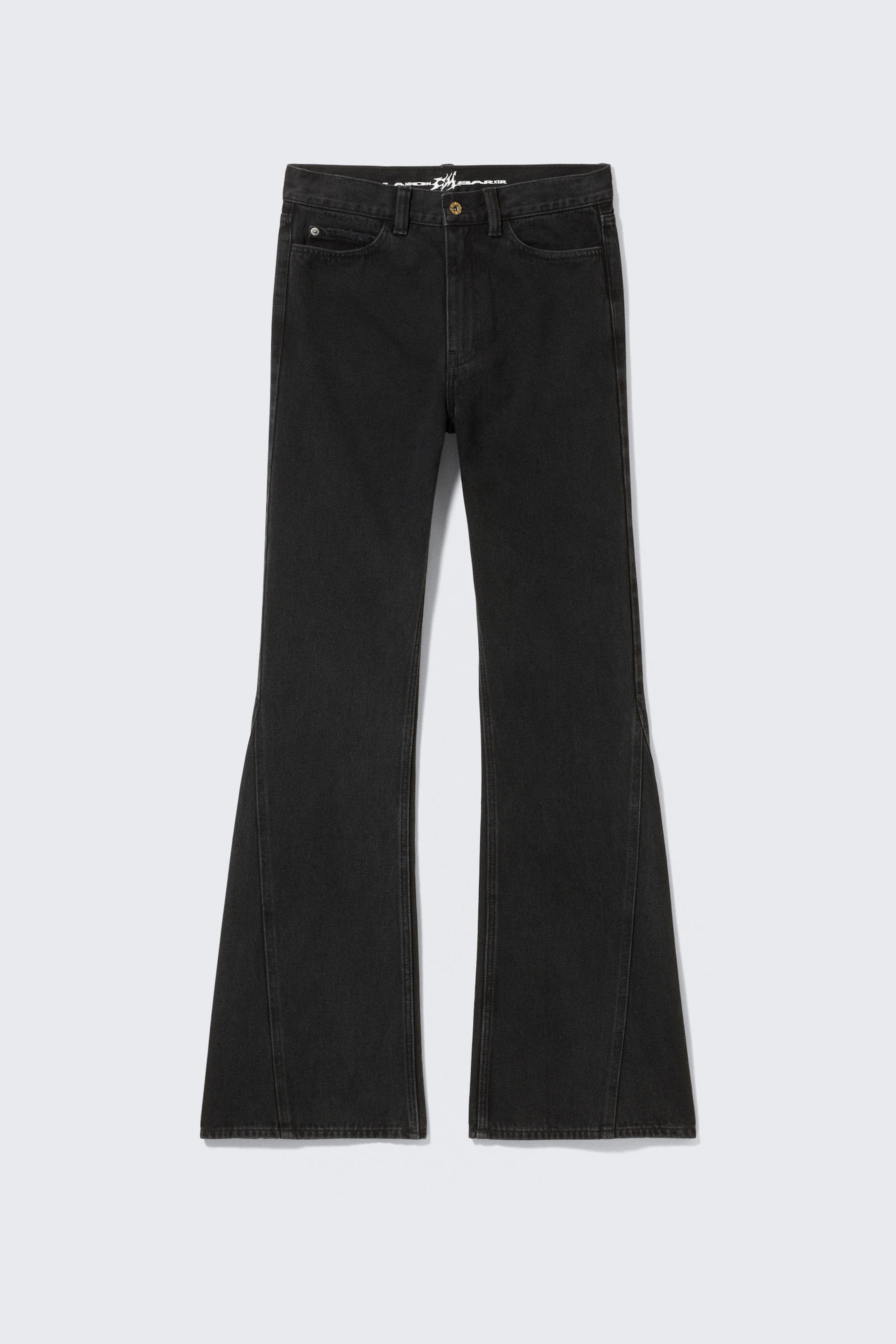Washed Black - CM x LB Boo Bootleg Washed Black Unisex Jeans - 8