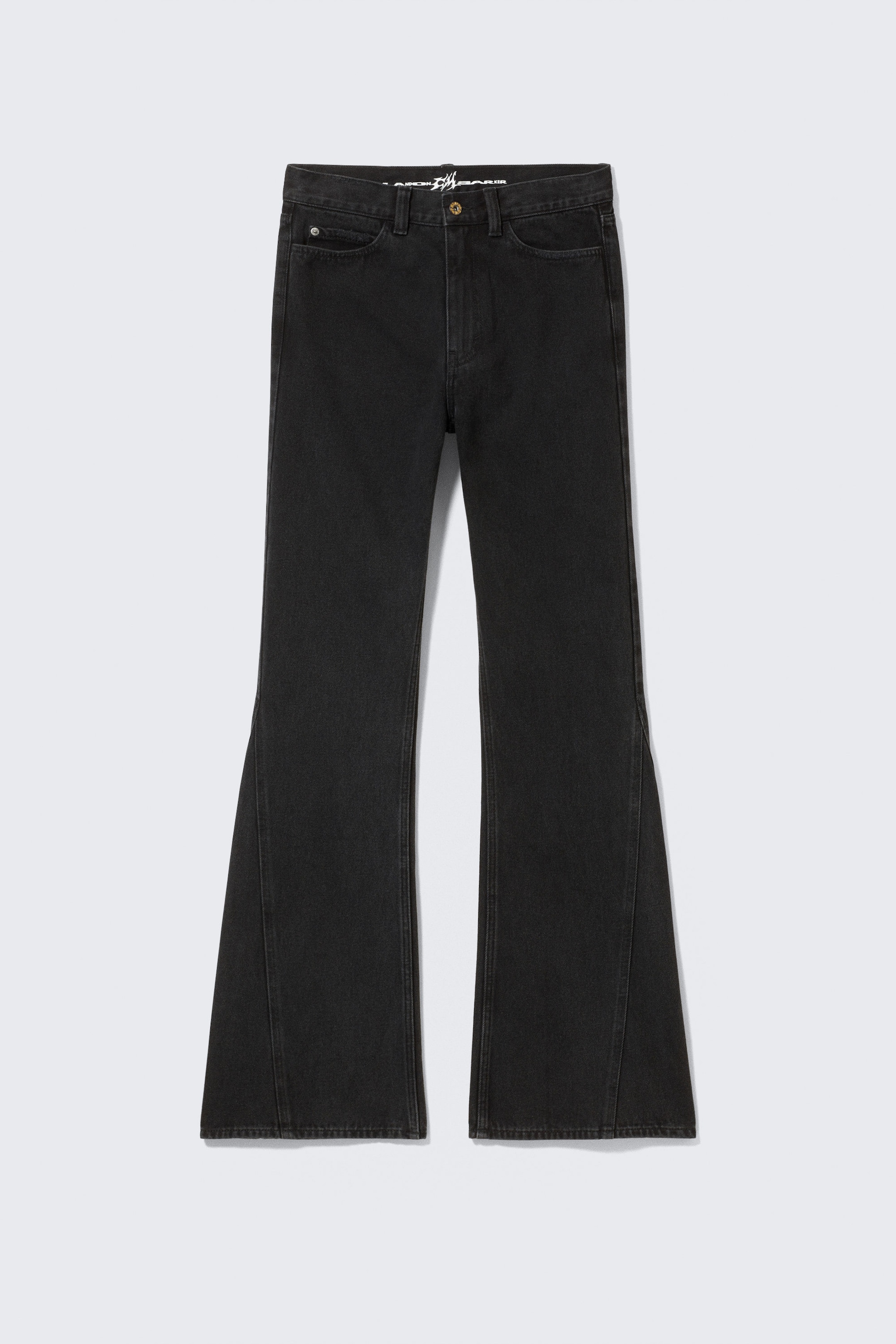 Washed Black - CM x LB Boo Bootleg Washed Black Unisex Jeans - 1