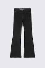 Tvättad Svart - CM x LB Boo Bootleg Washed Black Unisex Jeans - 0