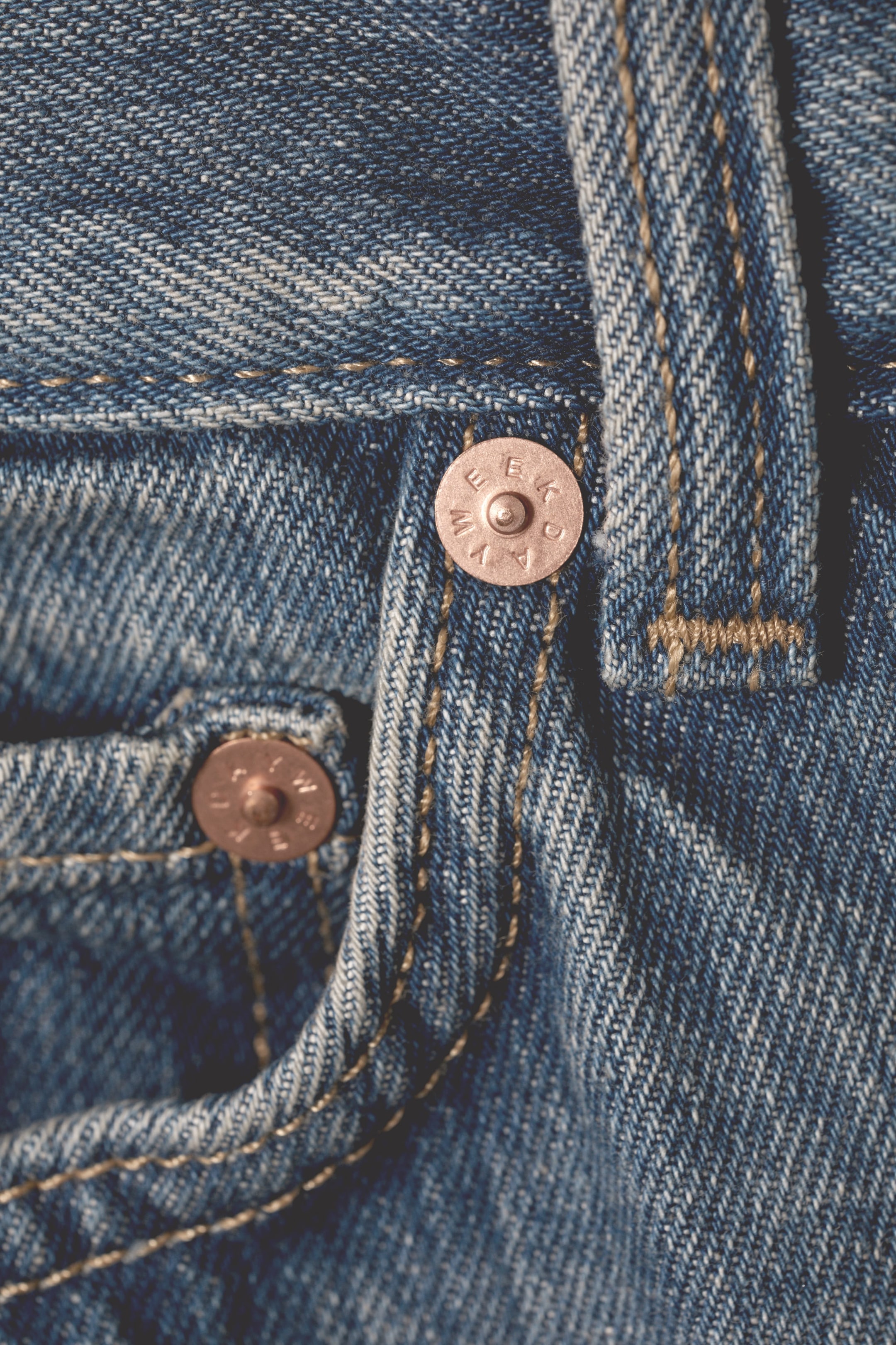 Trove Blue – Middelblauw - Rail Mid Rise Loose Wide Jeans - 1