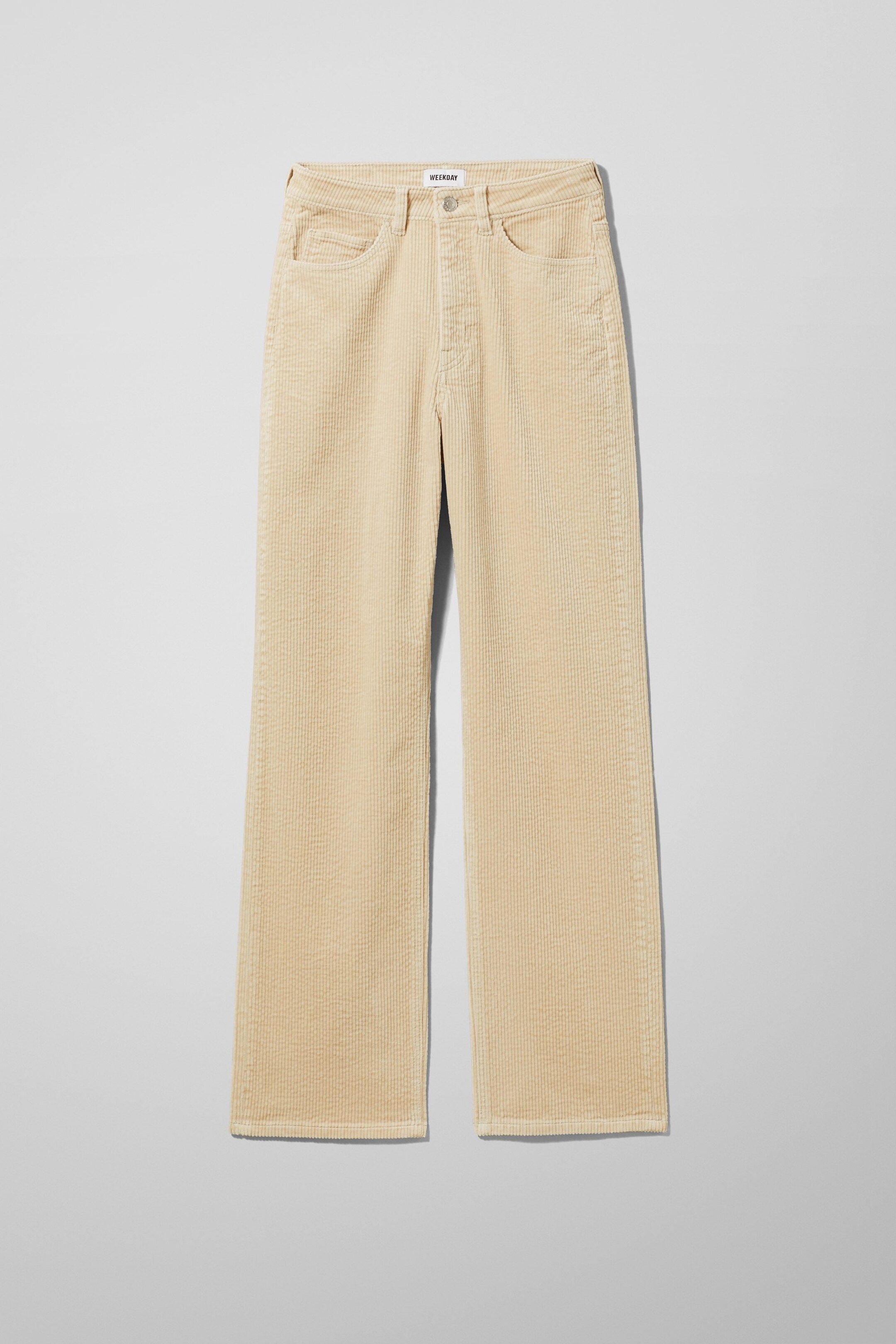 Beige - Kordhose Rose - 0