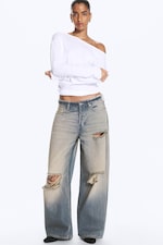 Starfish Blue - Mittelblau - Andromeda Low Waist Loose Baggy Jeans - 2