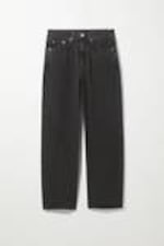 Schwarz - Lockere Mom-Jeans Float mit hohem Bund - 0