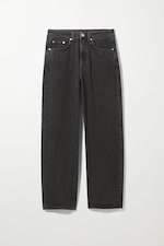 Schwarz - Lockere Mom-Jeans Float mit hohem Bund - 0