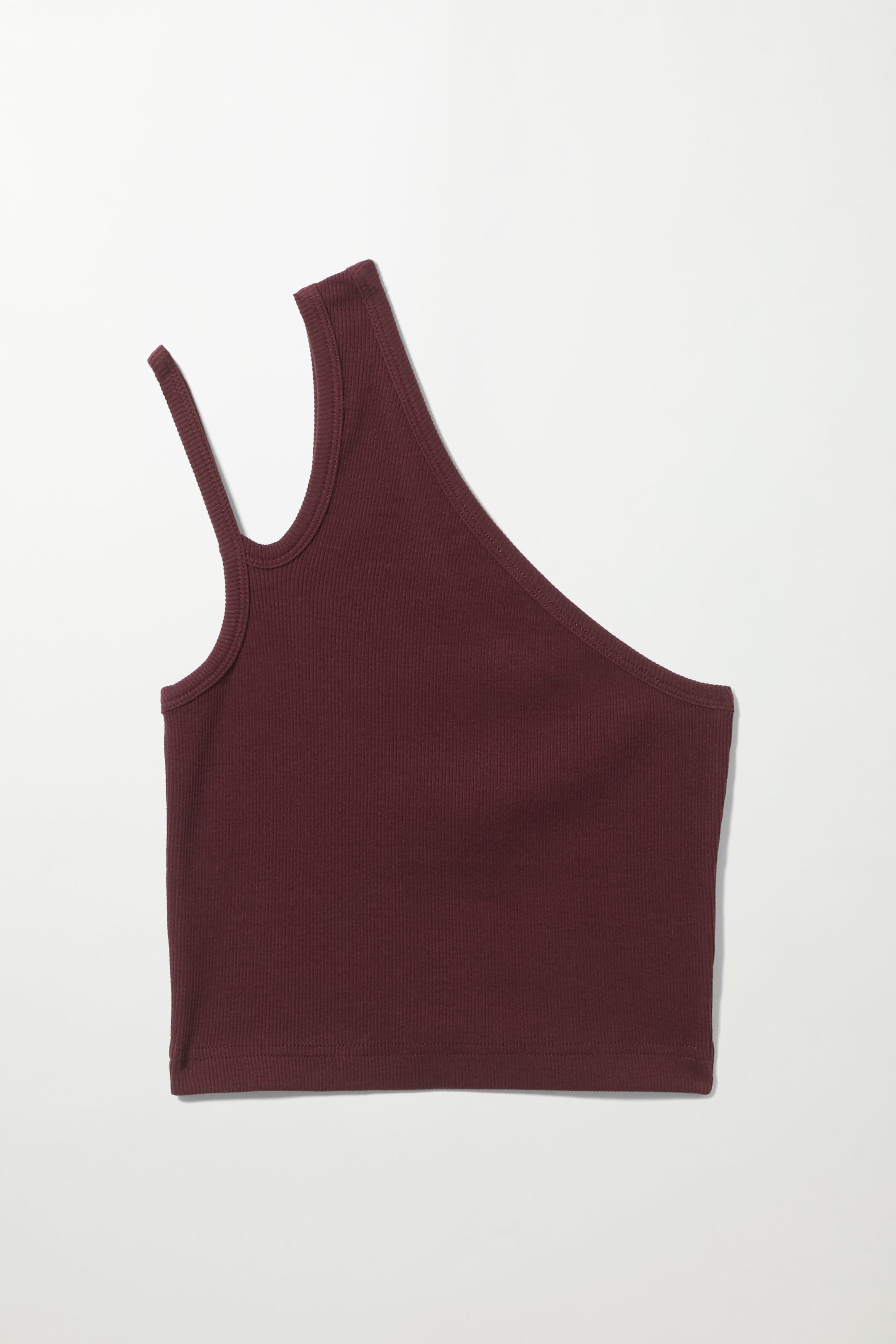 Burgundy - Strap Crop Top - 0