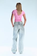 Hellblau - Looser – Weite Jeans mit normaler Taille - 7