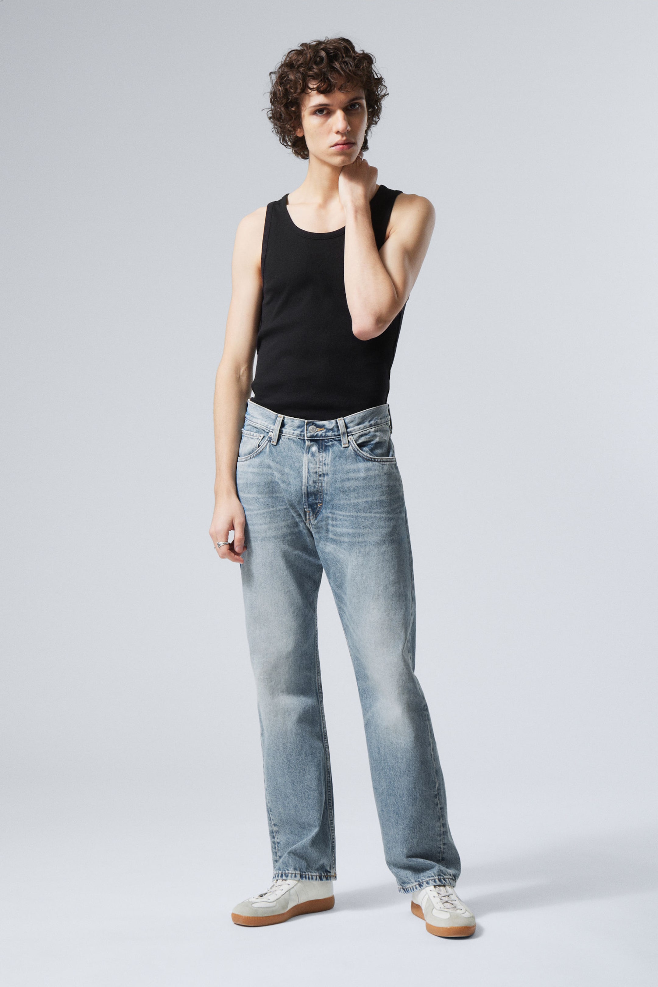 #79829D - Orbit Mid Rise Regular Straight Leg Jeans - 1
