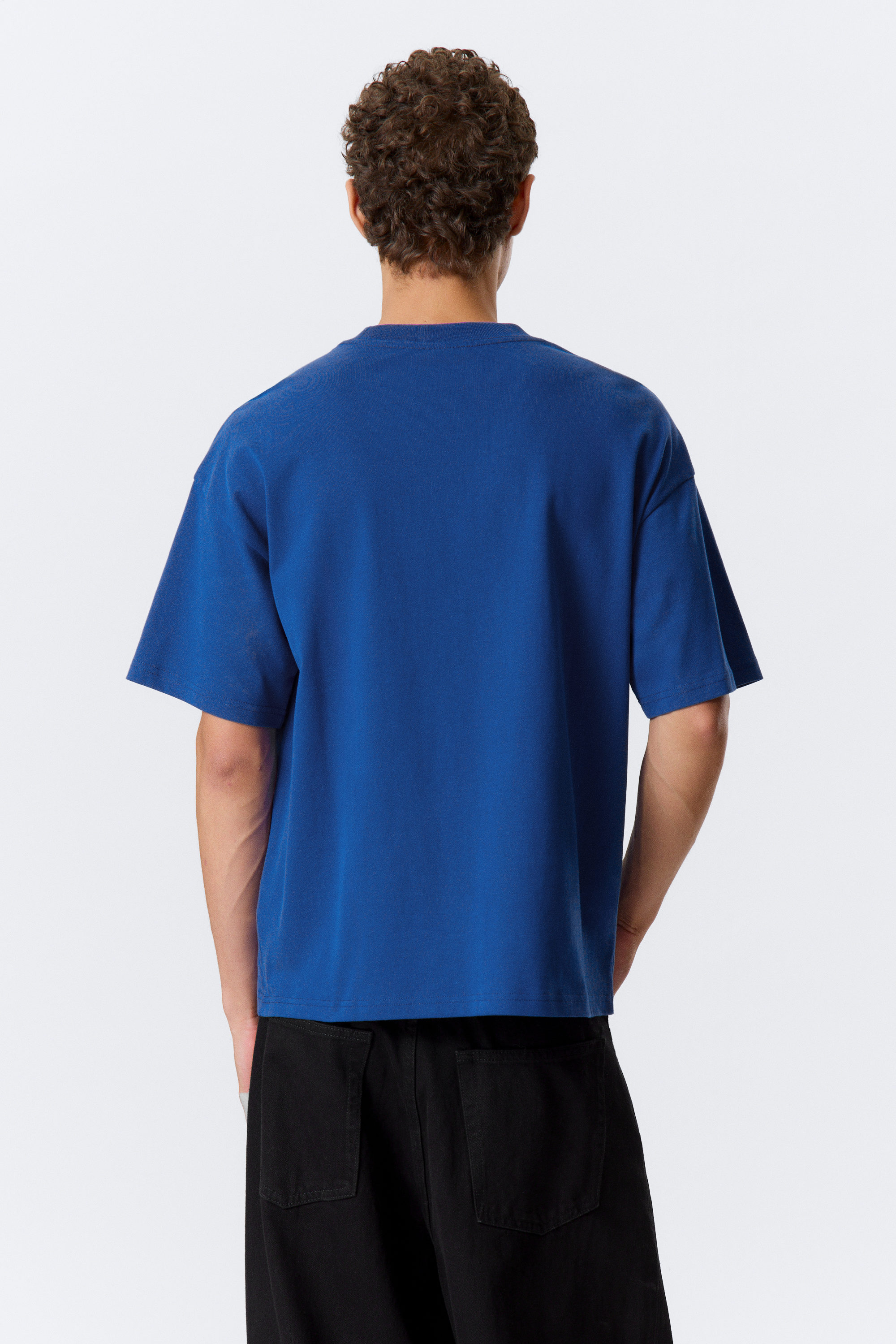 Bright Blue - Four Man Gang - Great Boxy Printed Graphic Tee - 2