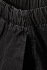 Washed Black - Low Rise Baggy Washed Canvas Trousers - 4