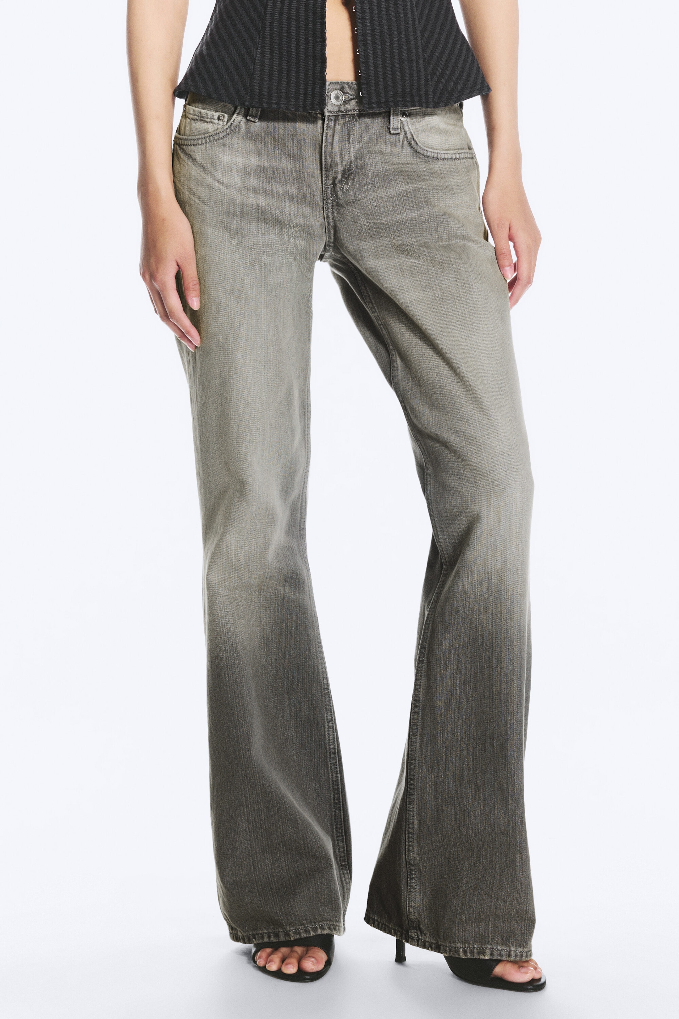 Complex Grey - Mittelgrau - Nova Low Waist Slim Bootcut Jeans - 2