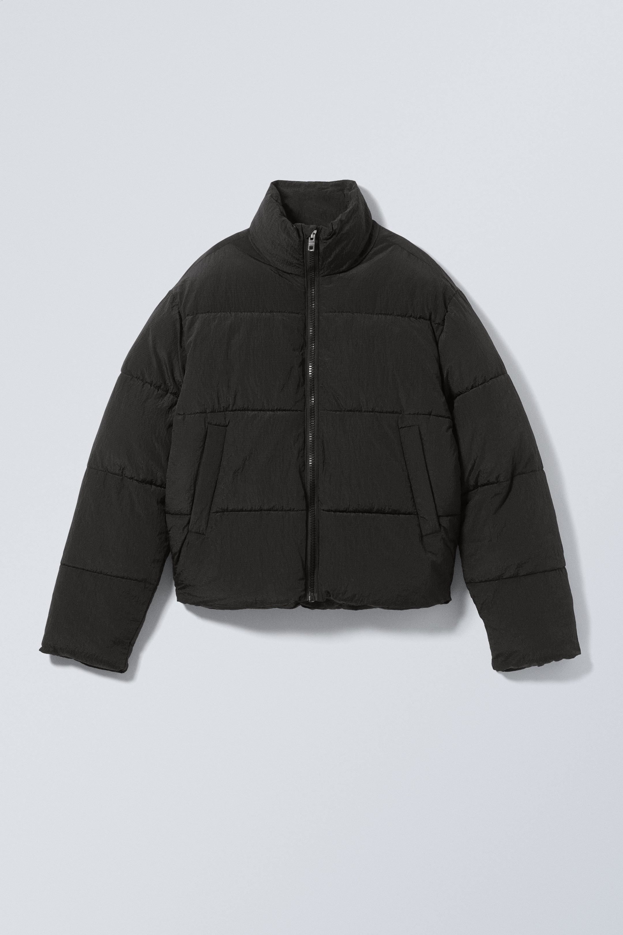 Schwarz - Ripstop-Pufferjacke Ben - 0
