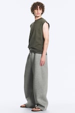 Gråmelerad - Cody scuba-sweatpants - 2
