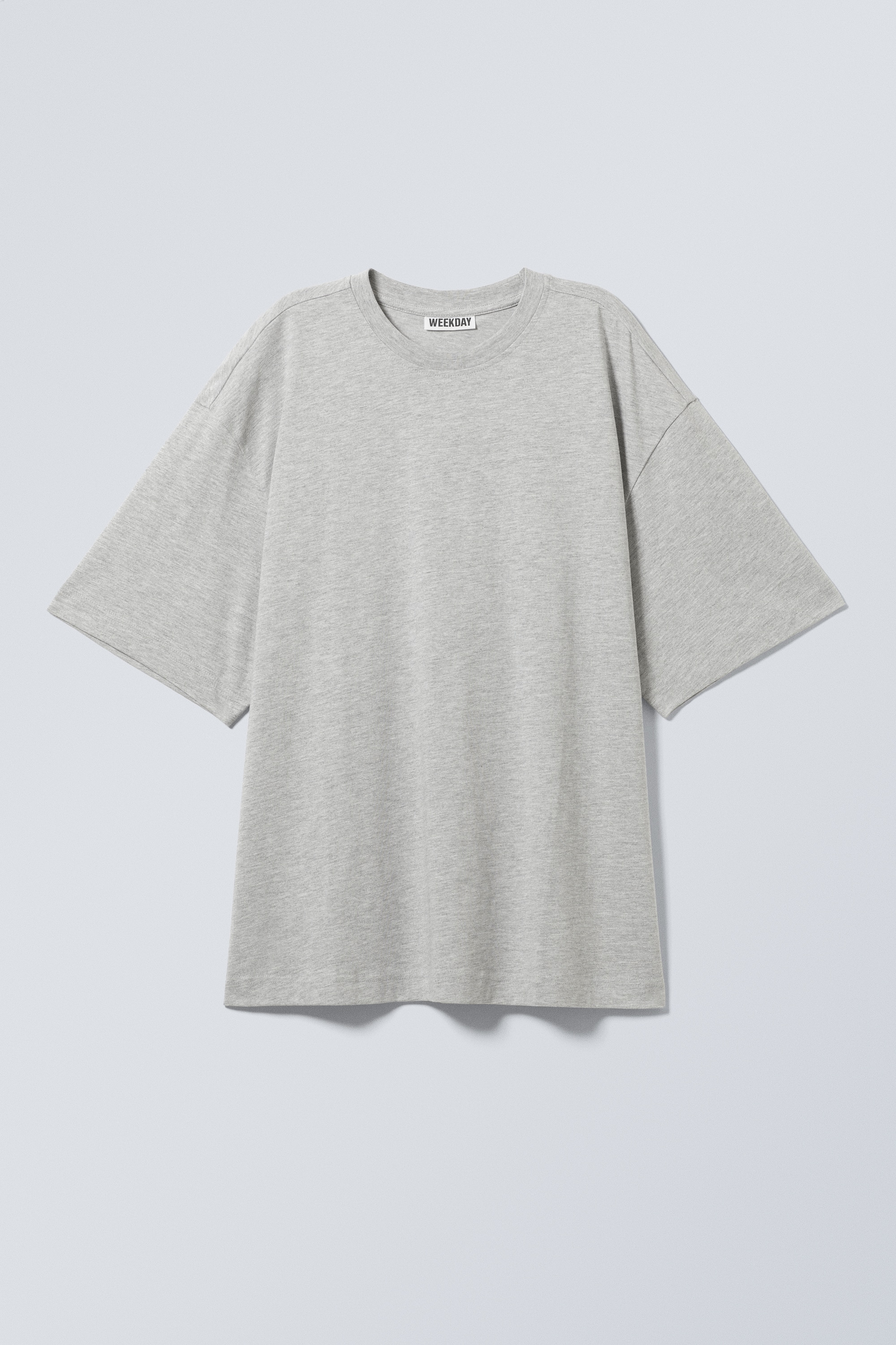 Oversized T-shirt - Grey Melange/Černá/White/Jasně oranžová/Black/Dark Blue