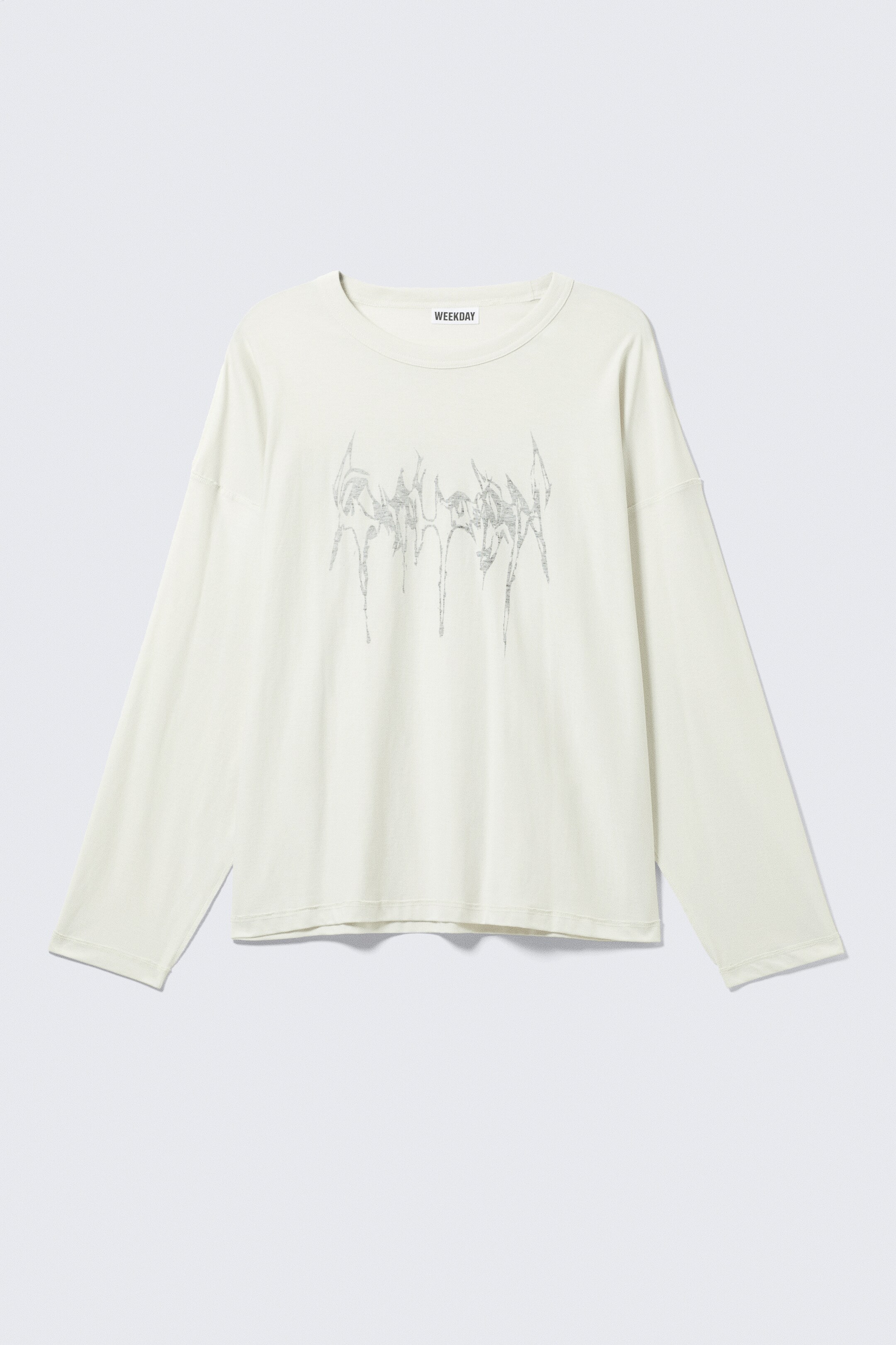 Visualizza immagine più grande: T-shirt a maniche lunghe e grafica - Dusty White - Wasp - UOMO | H&M IT 5