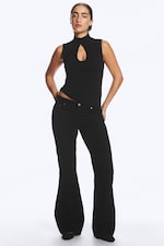 Black Rinse - Black - Nova Low Rise Slim Bootcut Jeans - 0