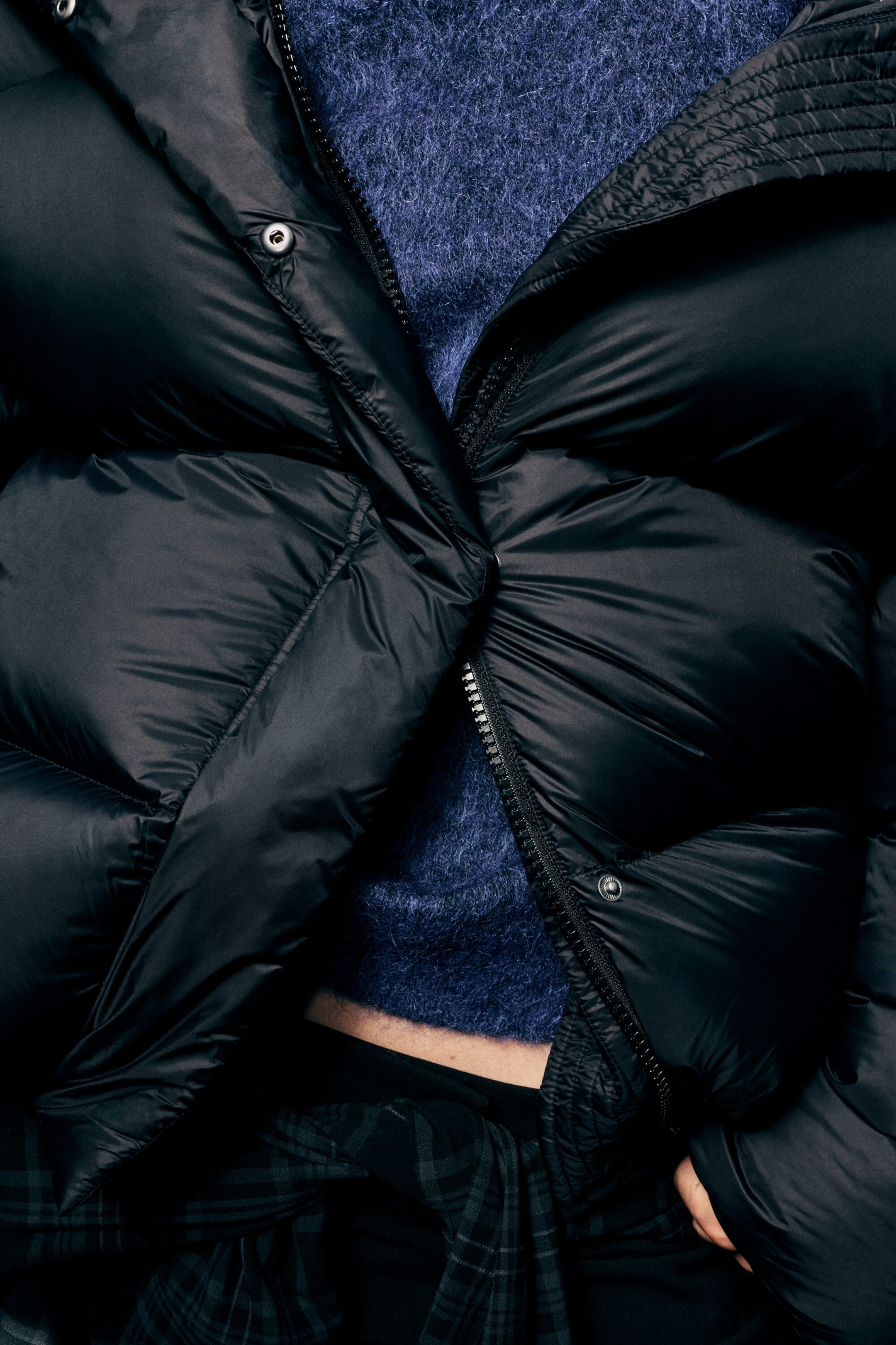 Noir - Doudoune oversize en duvet recyclé - 2