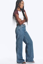 Pony Blue - Mittelblau - Paz Mid Waist Wide Jeans - 2