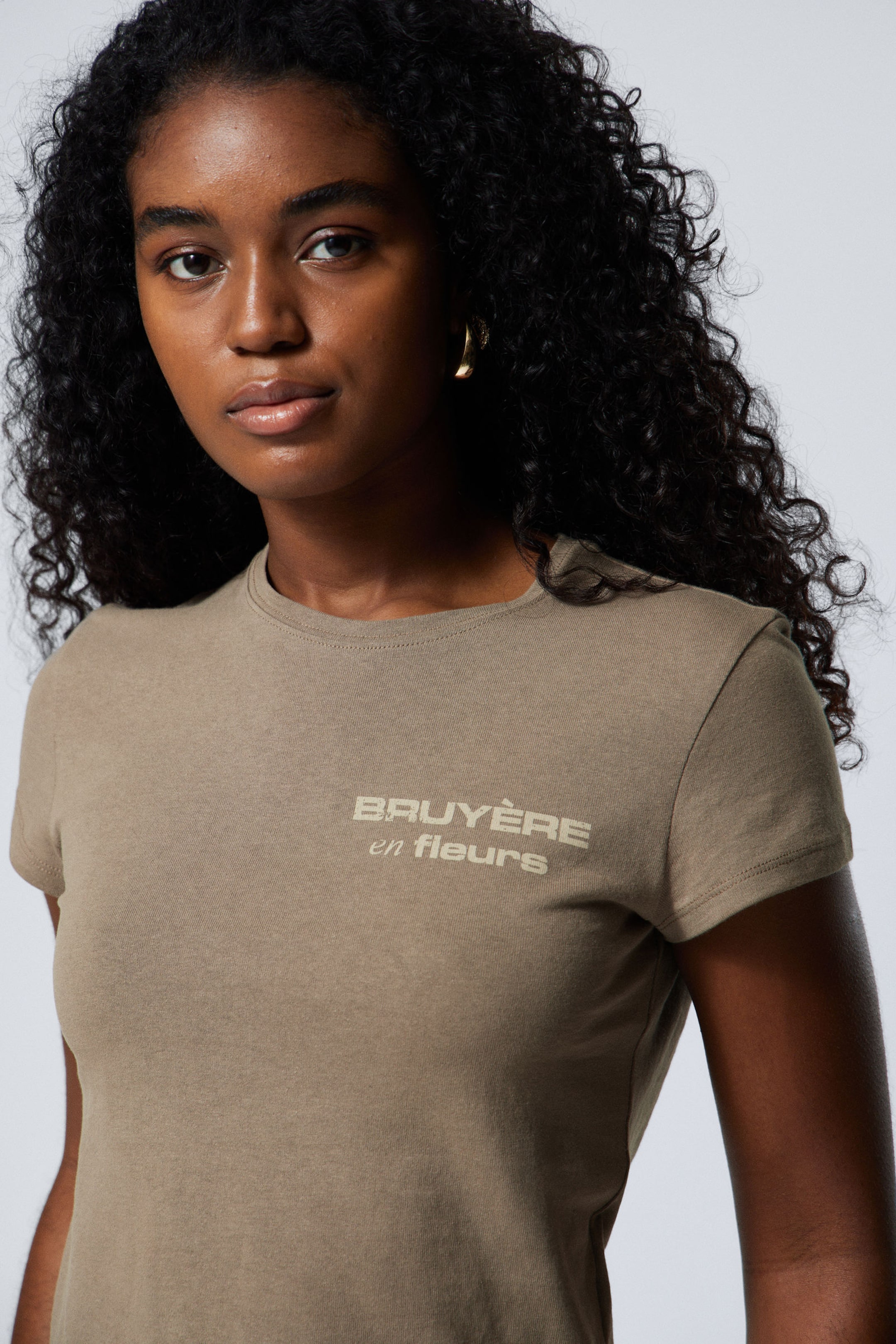 #868074 - Boxy Printed Short-Sleeved T-shirt - 2