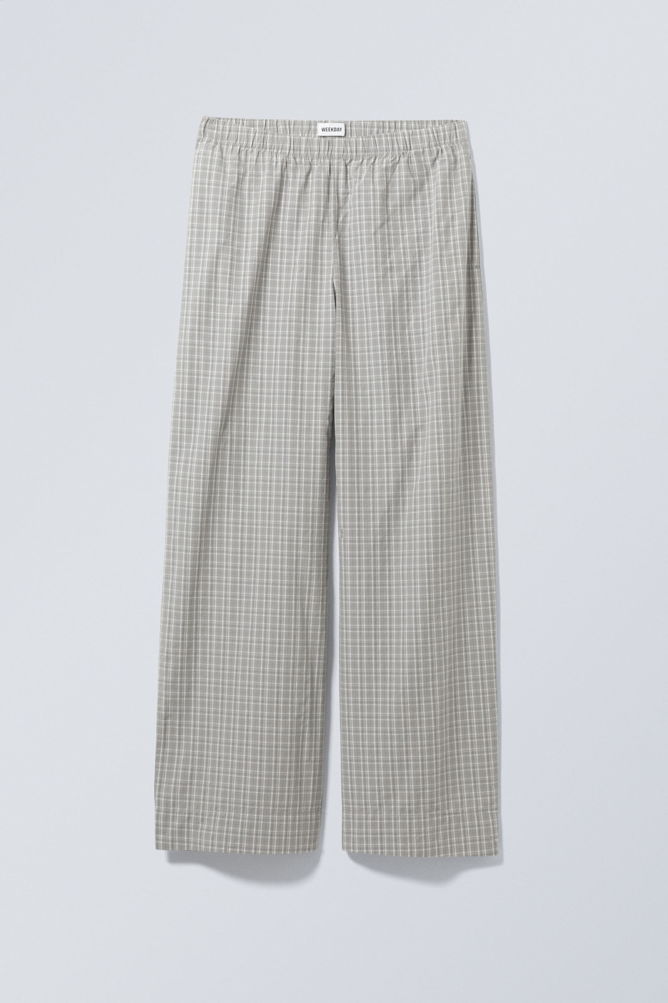 Grey Check - Relaxed Cotton PJ-Trousers - 0