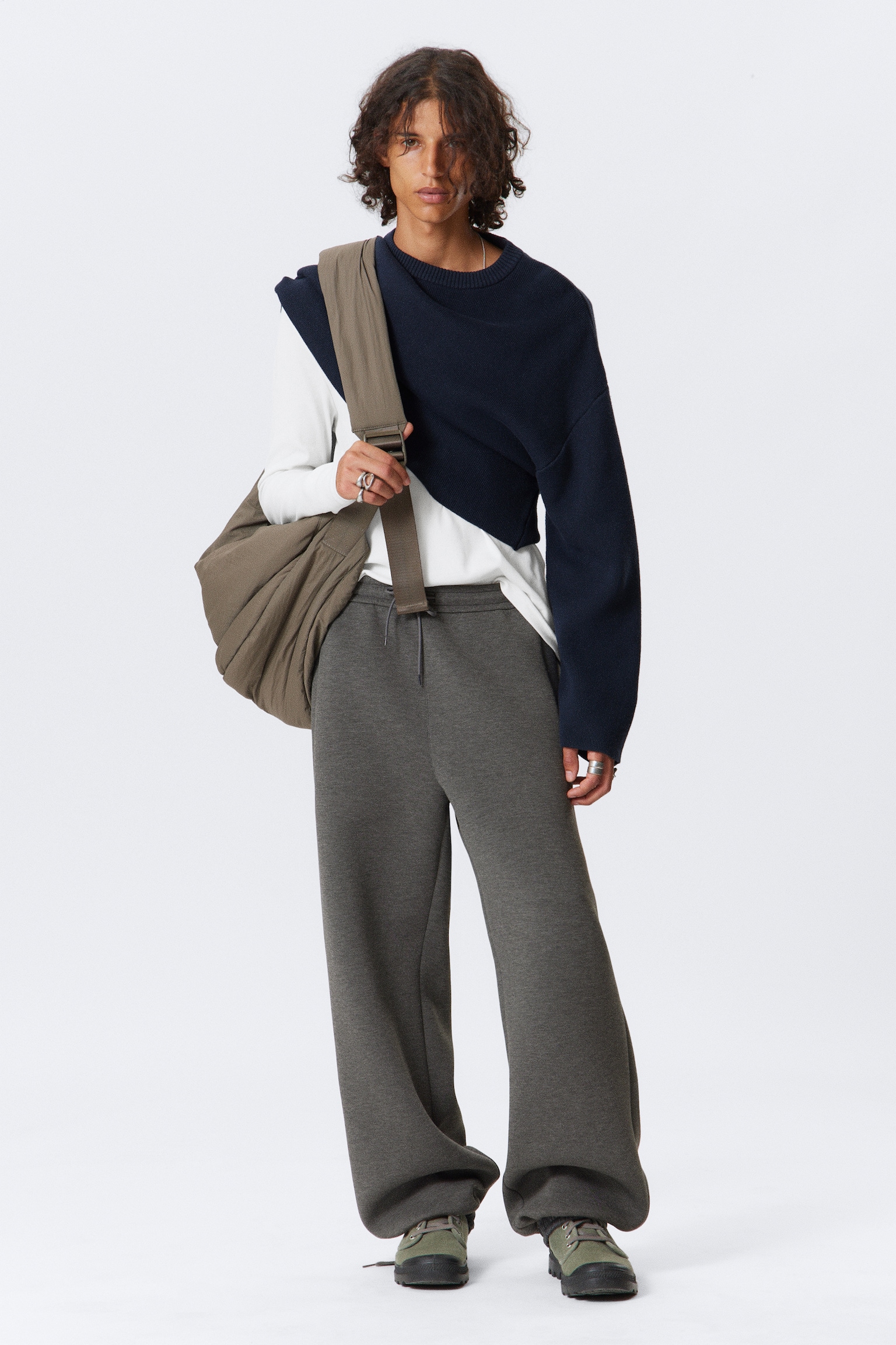 Simon Scuba Sweatpants - Dark Grey/Black