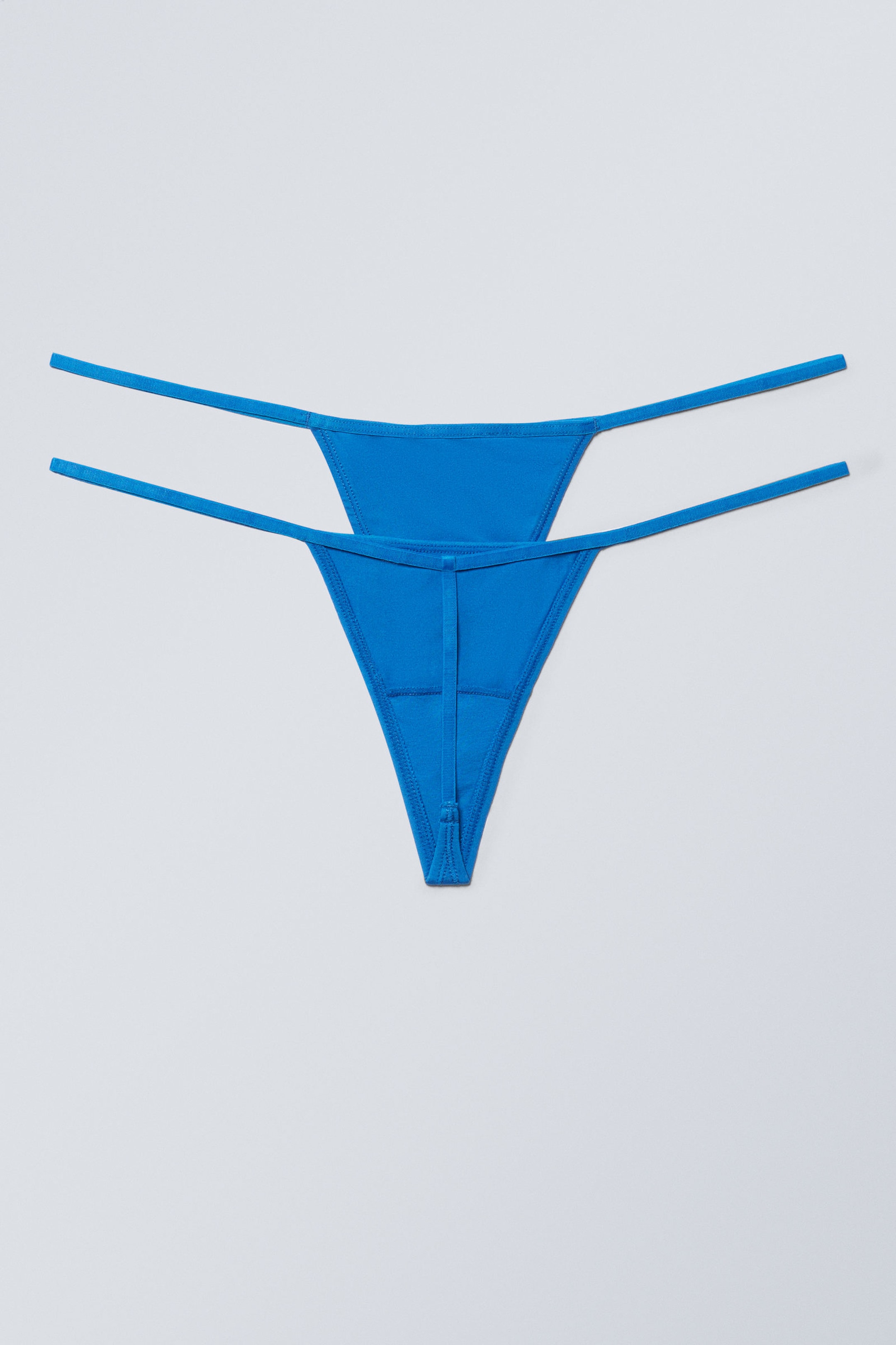 Klarblå - 2-pack minimala stringtrosor - 1