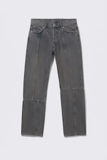 Volcano Blue - Medium Blue - Space Cut Relaxed Straight Leg Jeans - 3