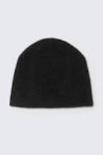 Schwarz - Flauschige Beanie - 0