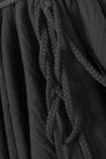 Dark Grey - Flared Low Rise Pleated Mini Skirt - 4