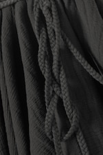 Dark Grey - Flared Low Rise Pleated Mini Skirt - 1