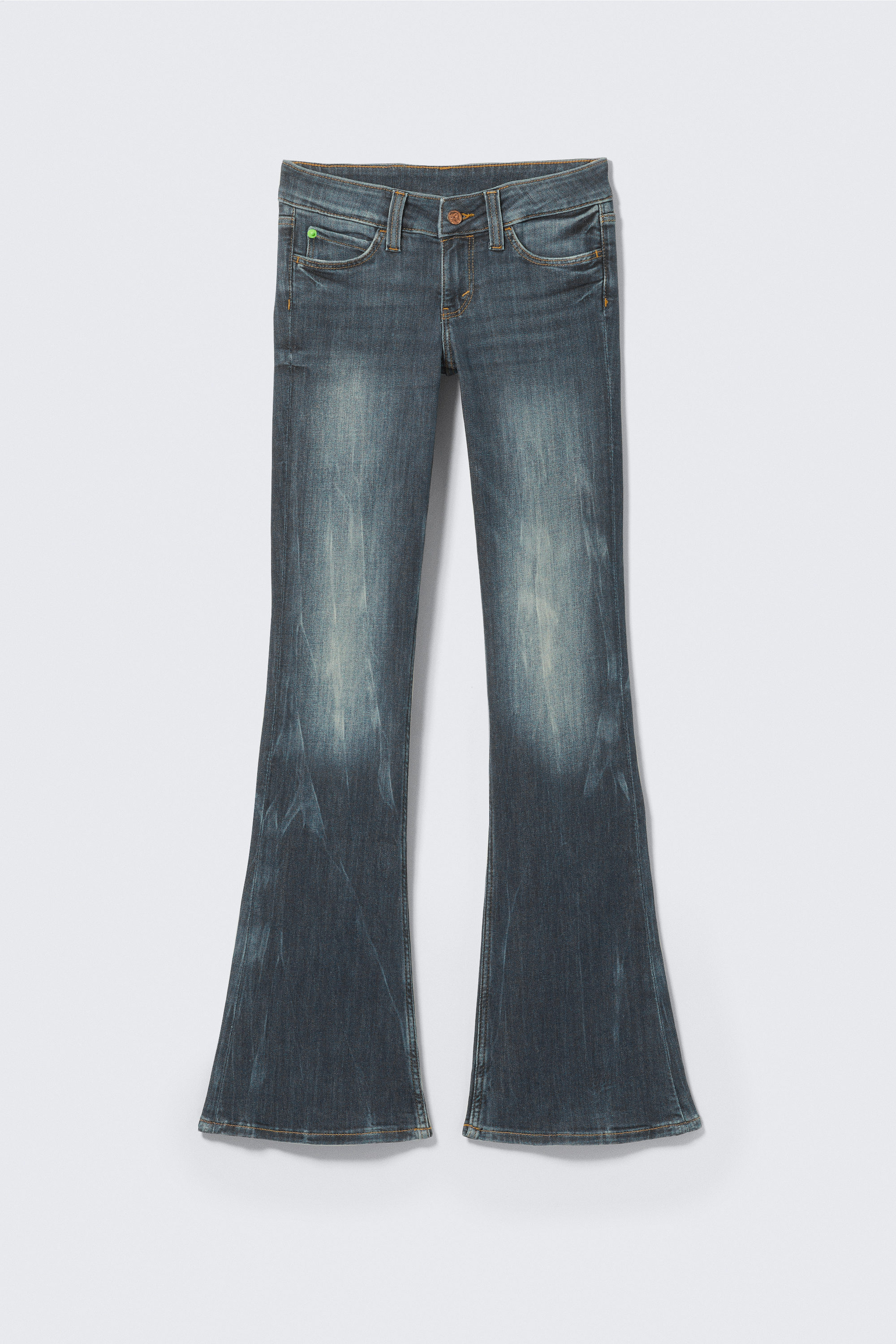 Ray Blue - Dark Blue - Booty Bei Low Waist Skinny Bootcut Jeans - 1