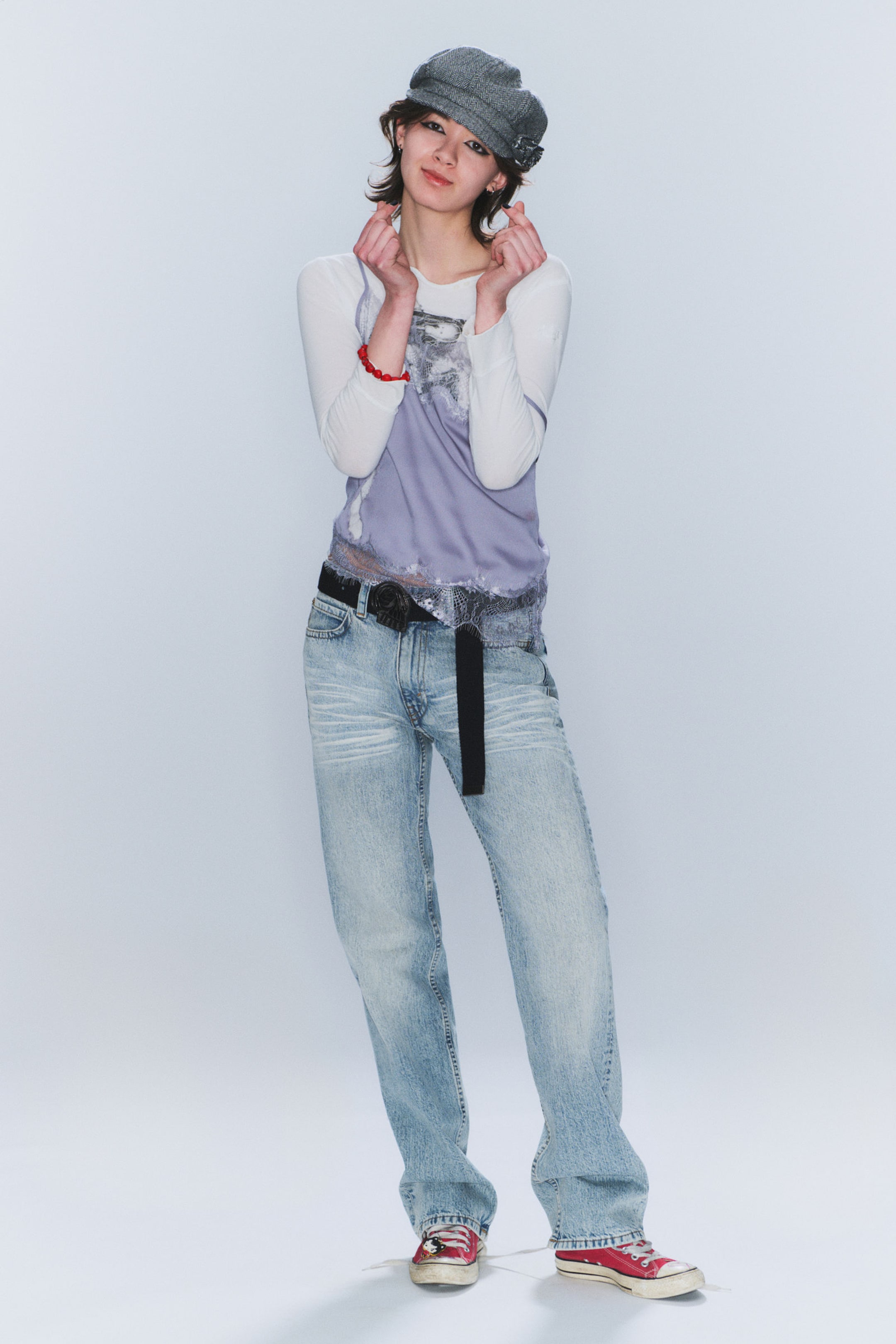 #8898AC - Anti Unisex Low Waist Regular Straight Jeans - 2