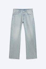 Blaze Blue - Light Blue - SPACE MID RISE RELAXED STRAIGHT JEANS - 0